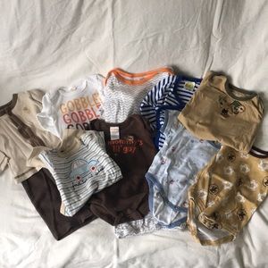 Baby Boy Bundle, 3-6 months, Onesies, Gown, Pants